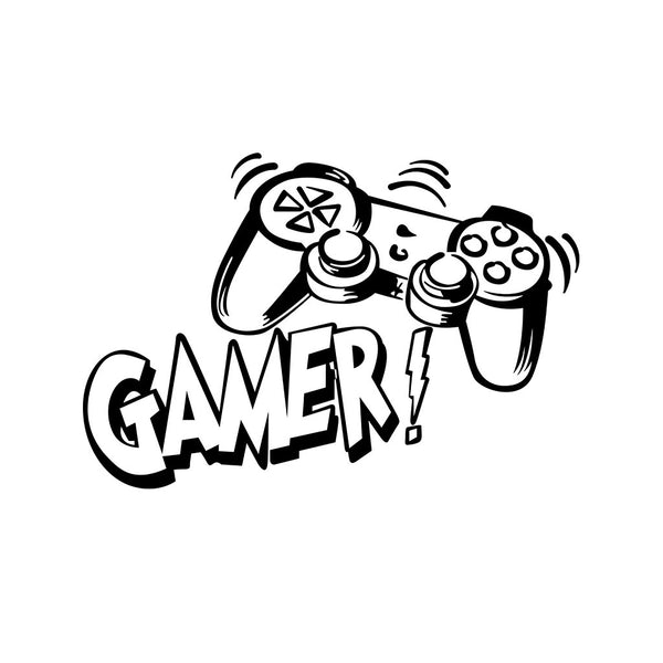 Gamer controller sticker